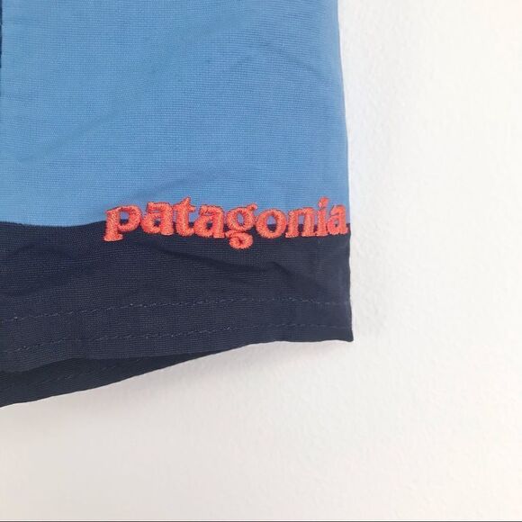 Patagonia Navy and Light Blue Board Short Swim Trunks - Picture 3 of 8